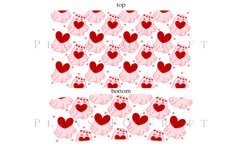 valentine ghost 40oz quencher tumbler sublimation full wrap high resolution transparant background