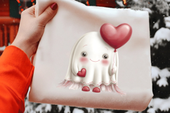 Valentine Ghost Clipart Product Image 2