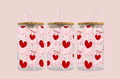 valentine ghost libbey beer can glass full wrap svg presized template for 16oz and 20oz glass for Cricut Silhouette and sublimation