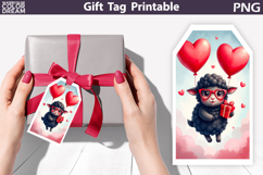 Valentine Animals Gift Tag Bundle | Junk Journal Card Product Image 7