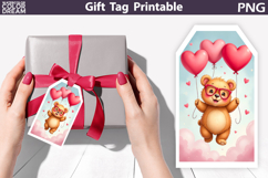 Valentine Animals Gift Tag Bundle | Junk Journal Card Product Image 8