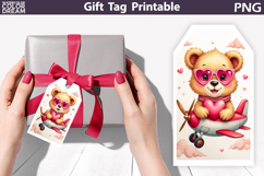 Valentine Animals Gift Tag Bundle | Junk Journal Card Product Image 5
