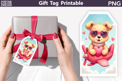 Valentine Animals Gift Tag Bundle | Junk Journal Card Product Image 6