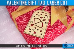 Valentines Gift Tag Laser Cut |Valentine's day Tag Laser Cut Product Image 1