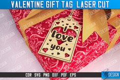 Valentines Gift Tag Laser Cut |Valentine's day Tag Laser Cut Product Image 1