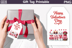 Happy Valentines Day Gift Tag | Junk Journal Card Product Image 1