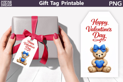 Happy Valentines Day Gift Tag | Junk Journal Card Product Image 1