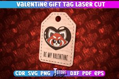 Valentine Gift Tag Laser Cut Design | Valentine Day Design Product Image 1