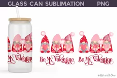 Valentines Day LIbbey Glass Can | Valentine Glass Can Product Image 4