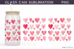 Valentines Day LIbbey Glass Can | Valentine Glass Can Product Image 6