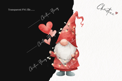 Valentine Gnomes Clipart | Valentine's Day PNG Product Image 2