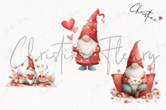 Valentine Gnomes Clipart | Valentine's Day PNG Product Image 3