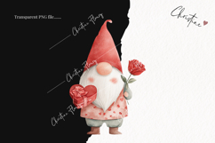 Valentine Gnomes Clipart | Valentine's Day PNG Product Image 2