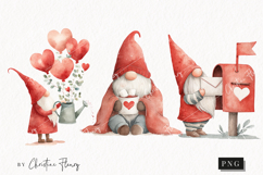 Valentine Gnomes Clipart | Valentine's Day PNG Product Image 1