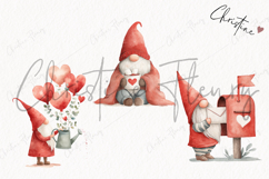 Valentine Gnomes Clipart | Valentine's Day PNG Product Image 3