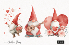 Valentine Gnomes Clipart | Valentine's Day PNG Product Image 1