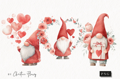 Valentine Gnomes Clipart | Valentine's Day PNG Product Image 1
