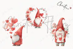 Valentine Gnomes Clipart | Valentine's Day PNG Product Image 3