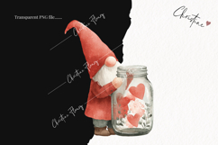 Valentine Gnomes Clipart | Valentine's Day PNG Product Image 2