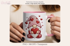 Faux Knit Love Gnomes, Gamer &amp; Heart Clipart Product Image 6