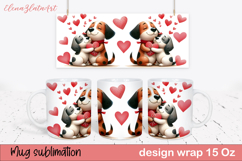 Poodle cute Dog Mug Wrap | Sublimation Coffee Cup Product Image 1