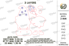 Valentine Gnomes Bundle Lasercut. Valentine Shelf Sitter SVG Product Image 3