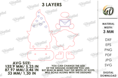 Valentine Gnomes Bundle Lasercut. Valentine Shelf Sitter SVG Product Image 5