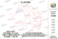 Valentine Gnome Laser Cut. Valentine Shelf Sitter SVG Product Image 2