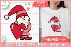 Valentine Gnome SVG Cut File