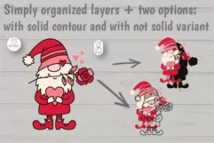 Valentine Gnome SVG Cut File For Cricut