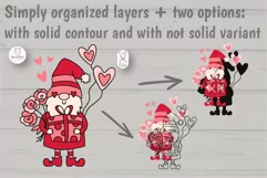 Valentine Gnome SVG Cut File For Cricut