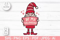 Valentine Gnome SVG For Cricut