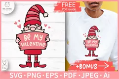 Valentine Gnome SVG For Sweatshirt