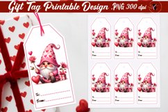 Valentines Tags | Valentine gnome Product Image 1