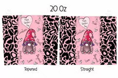 Tumbler Sublimation Valentine Gnome Bundle, 20 oz tumbler wrap, I Love You Png 