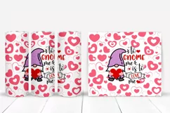  Valentines Gnome Tumbler Sublimation I 20 Oz Valentines Tumbler Wrap I 20 Oz Tumbler Wrap PNG