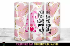  Valentines Gnome Tumbler Sublimation I 20 Oz Valentines Tumbler Wrap I 20 Oz Tumbler Wrap PNG