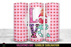  Valentines Gnome Tumbler Sublimation I 20 Oz Valentines Tumbler Wrap I 20 Oz Tumbler Wrap PNG
