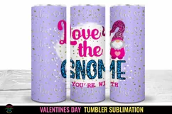  Valentines Gnome Tumbler Sublimation I 20 Oz Valentines Tumbler Wrap I 20 Oz Tumbler Wrap PNG