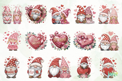 Valentine Gnomes Clipart Product Image 5