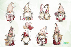 Valentine Gnomes Clipart Product Image 2