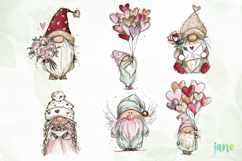 Valentine Gnomes Clipart Product Image 3