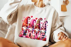Valentines Day Gnomes PNG, Valentine's Day Sublimation, Love Product Image 2