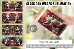 Glass Can Wraps Valentine Goat Gruff Product Image 1