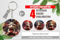 Keychain Valentine Goat Gruff Product Image 1