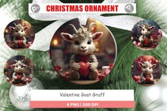 Christmas Ornaments Valentine Goat Gruff Product Image 1