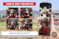 Tumbler Sublimation Wrap Valentine Goat Gruff Product Image 1