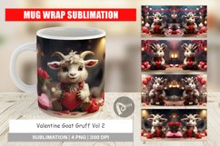 Mug sublimation design Valentine Goat Gruff Product Image 1