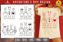Valentine Goose SVG Just a lovely goose