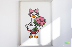 Valentine Goose SVG PNG Clipart Bundle Product Image 5